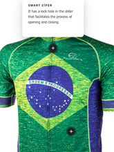 Load image into Gallery viewer, Cycling short sleeve T-shirt - BRAZIL SPECIAL
