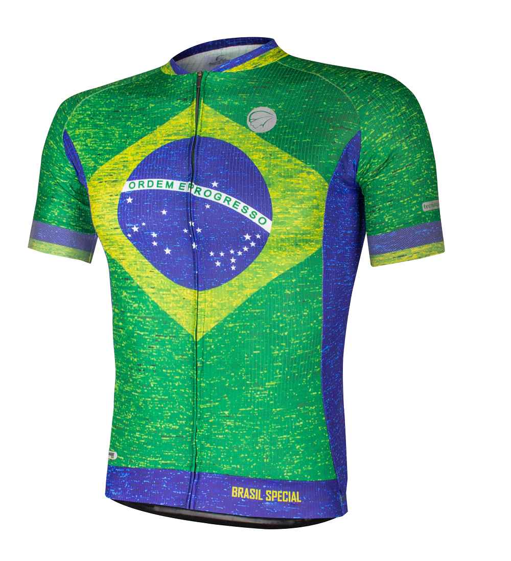 Cycling short sleeve T-shirt - BRAZIL SPECIAL